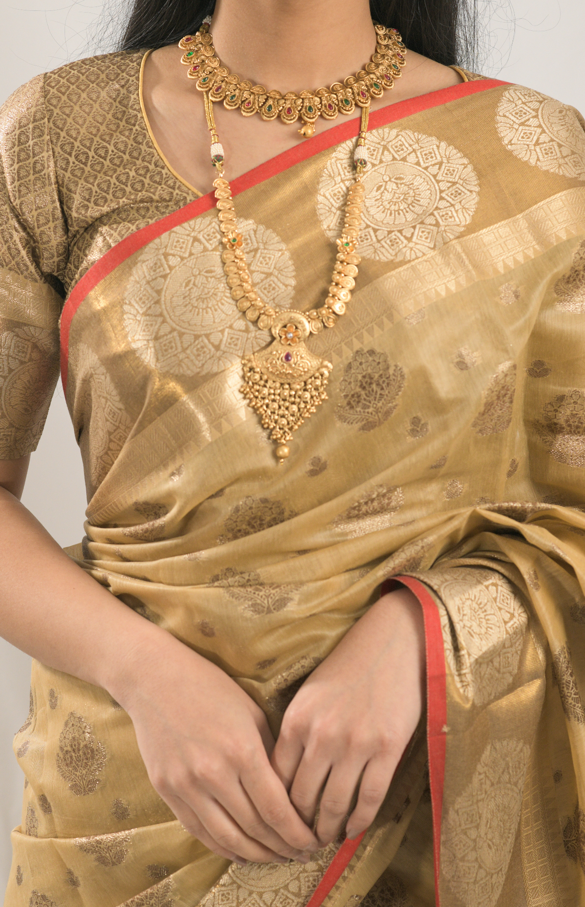 Bhumi Brown Ravindra Silk Saree