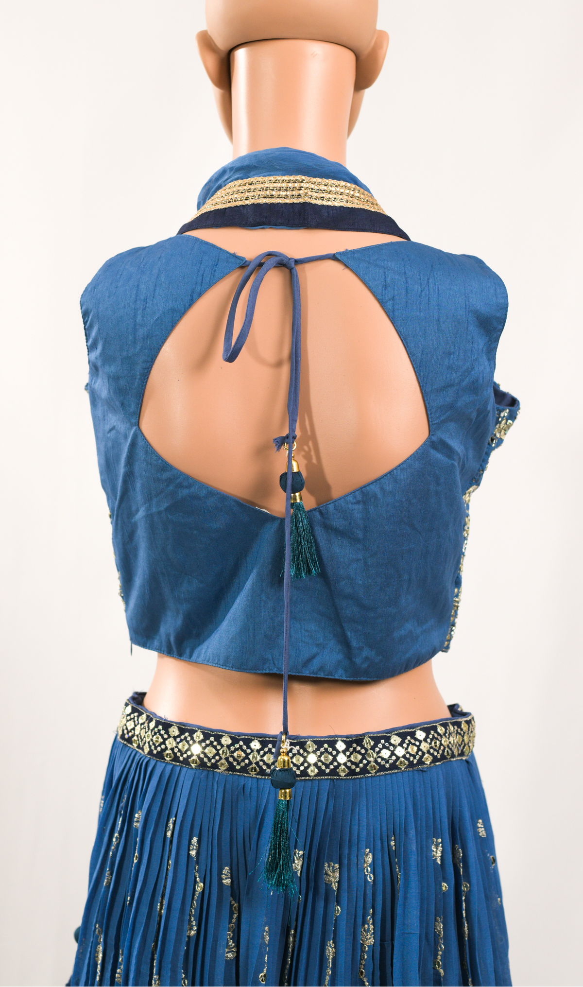 Blue Choli Lehenga Dupatta Set