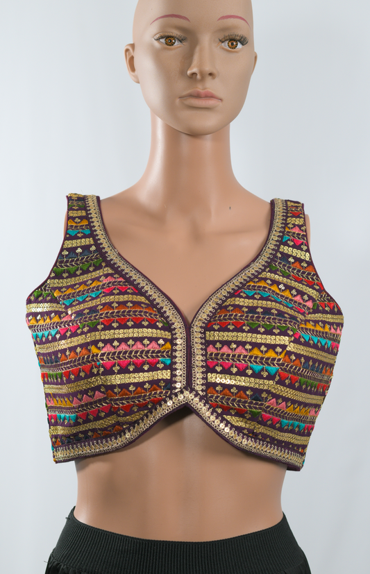 Baigani Purple Blouse