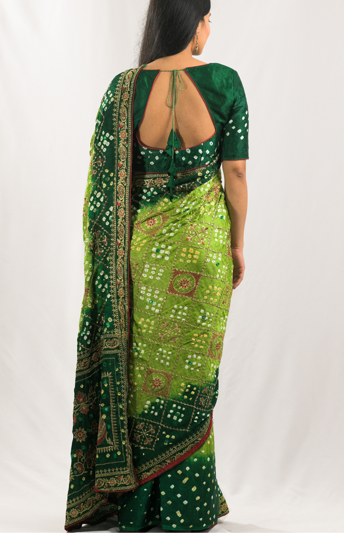 Green Patola Saree