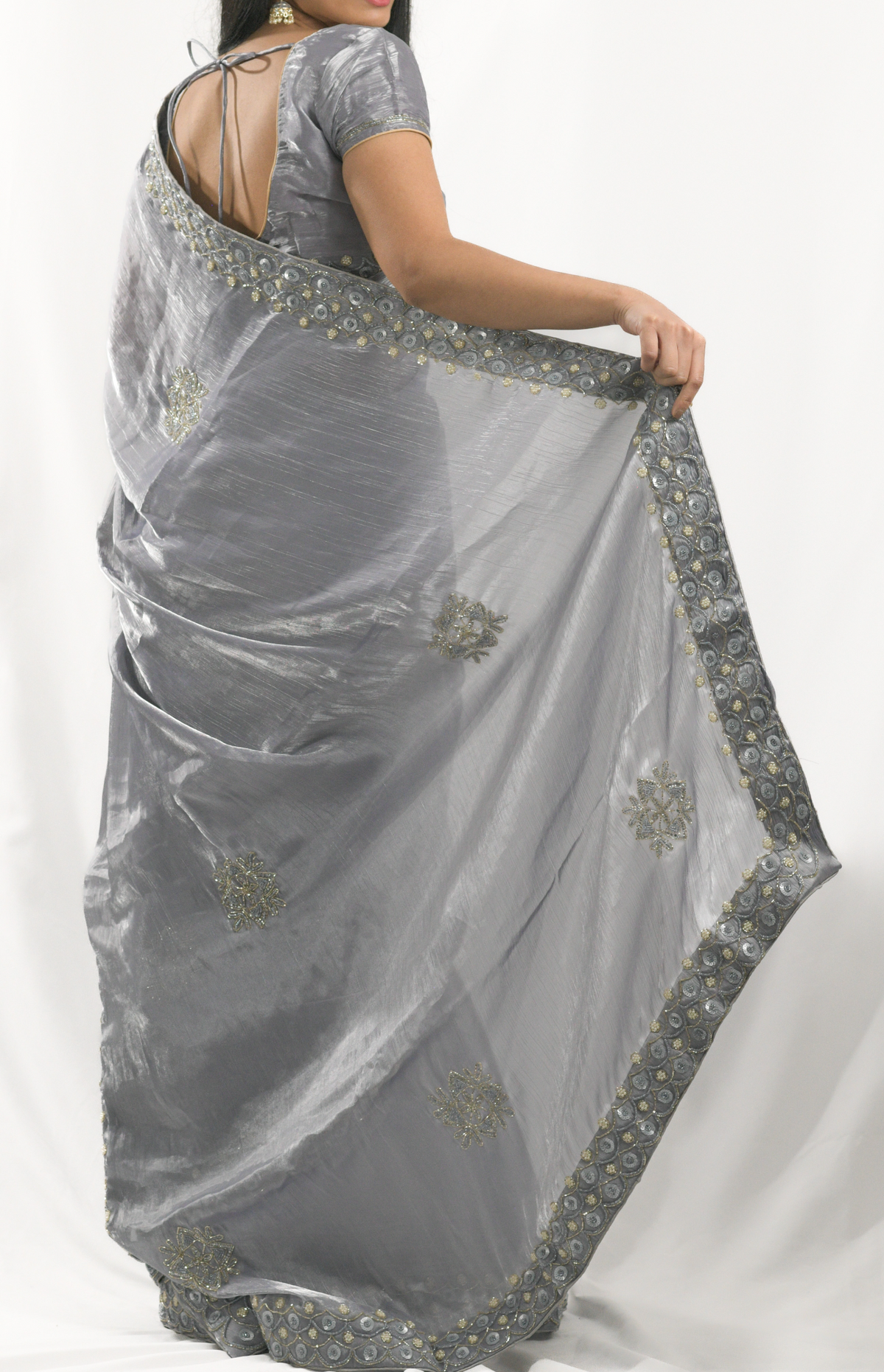 Grey Saree
