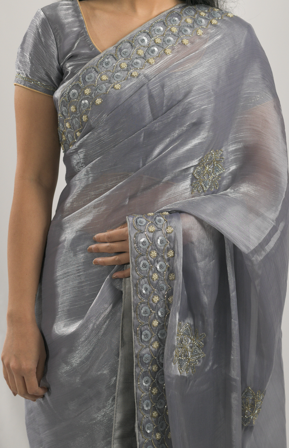 Grey Saree
