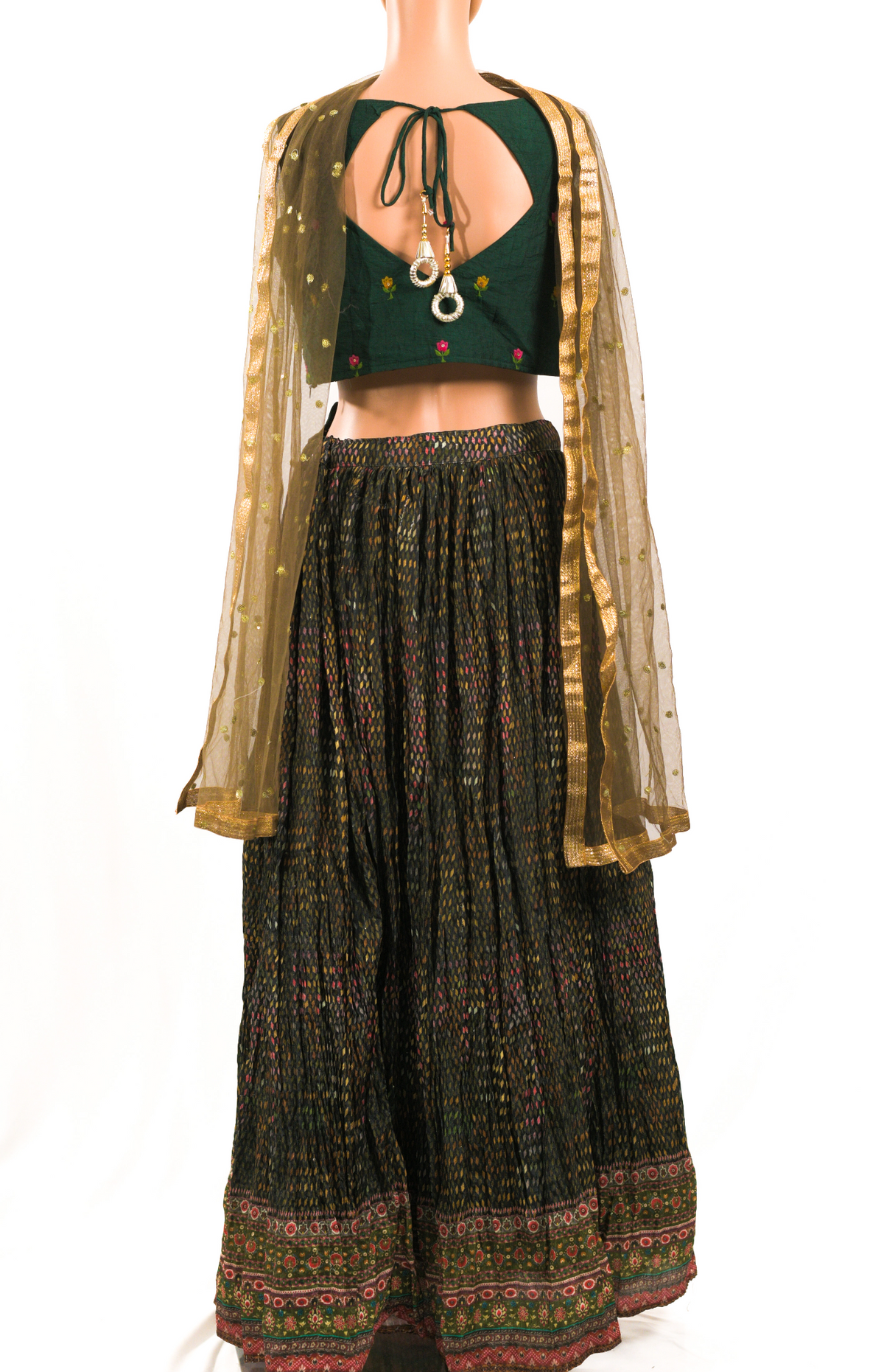 Digital Green Lehenga Set