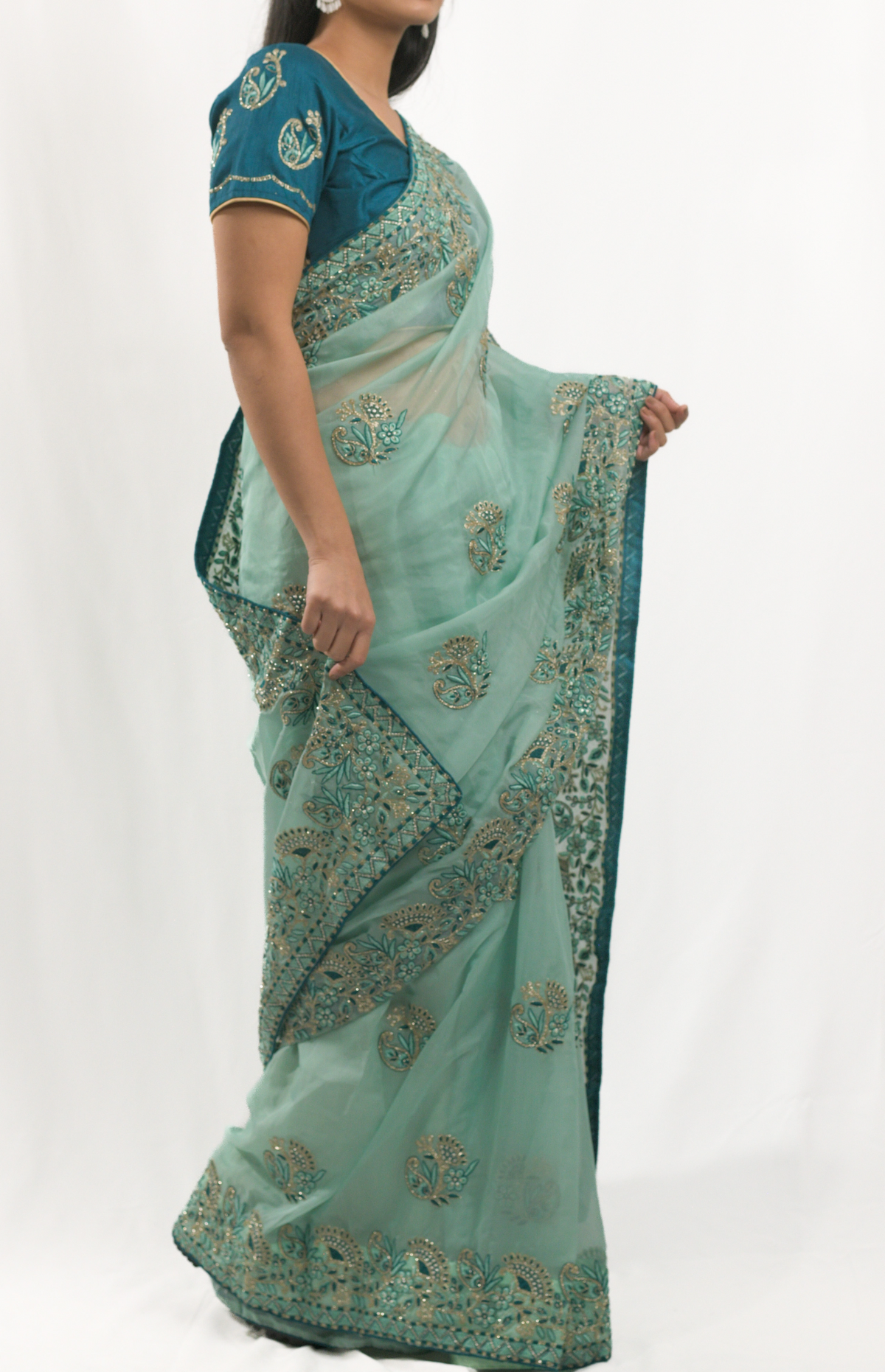 Vritti Green Saree