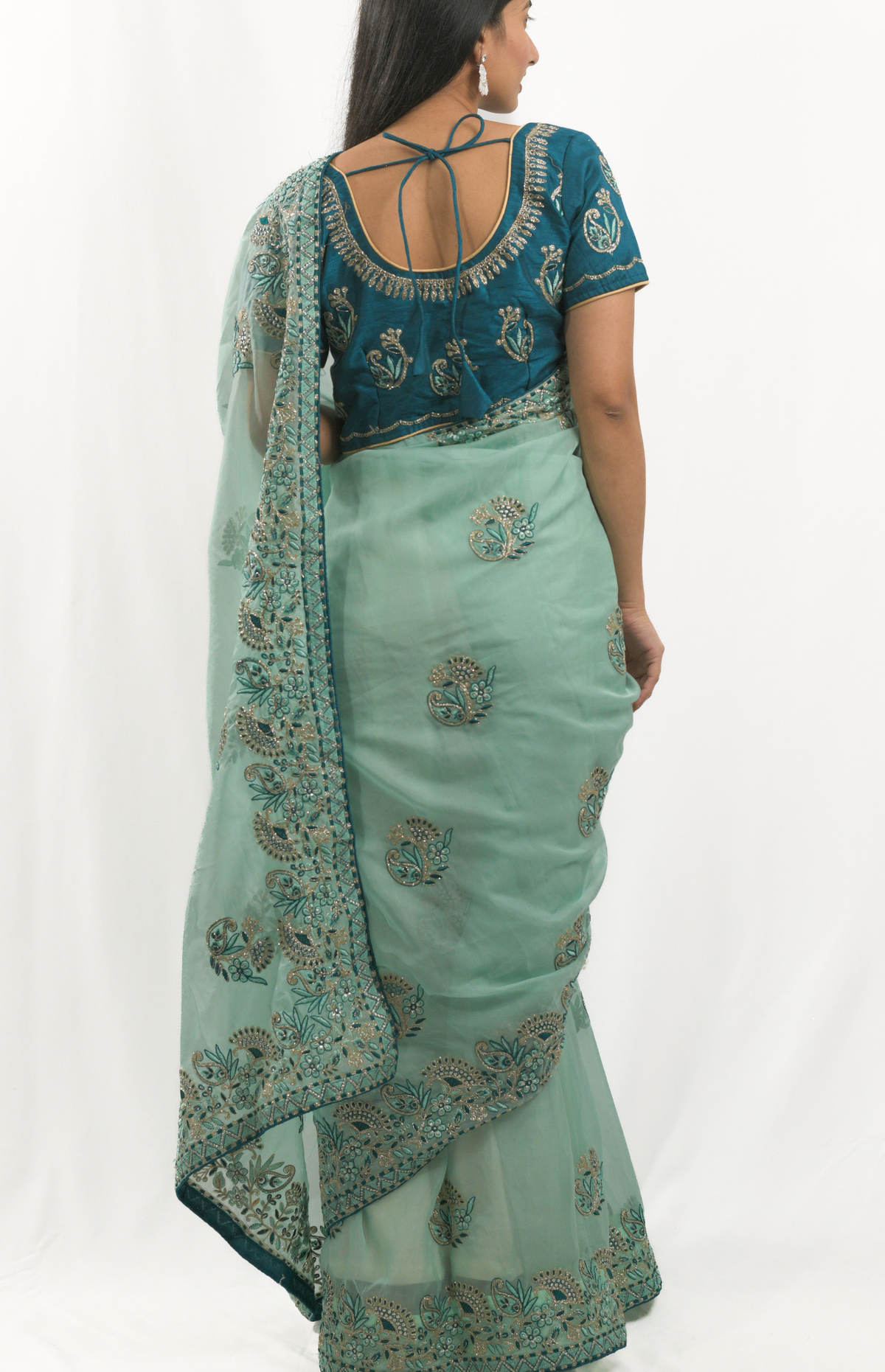 Vritti Green Saree