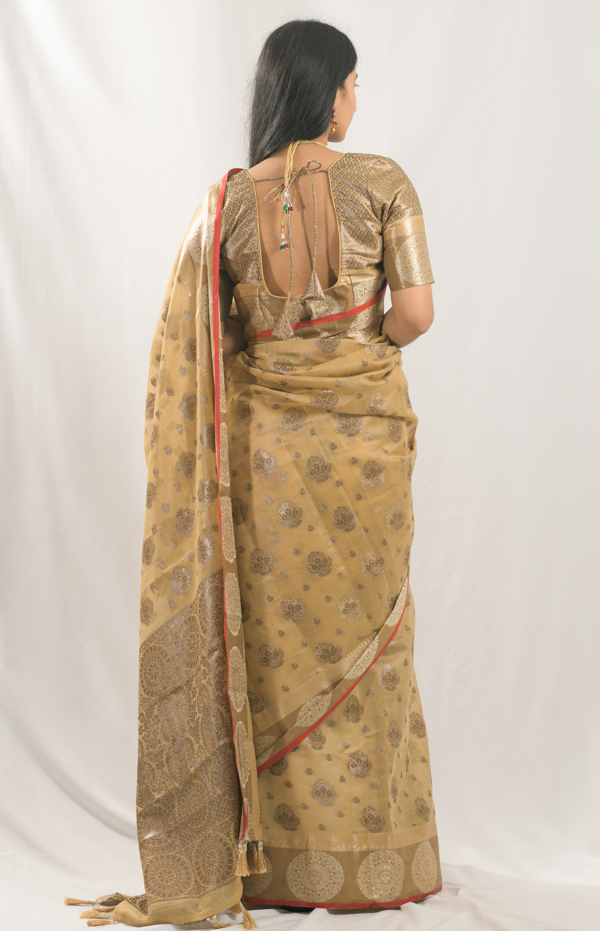 Bhumi Brown Ravindra Silk Saree