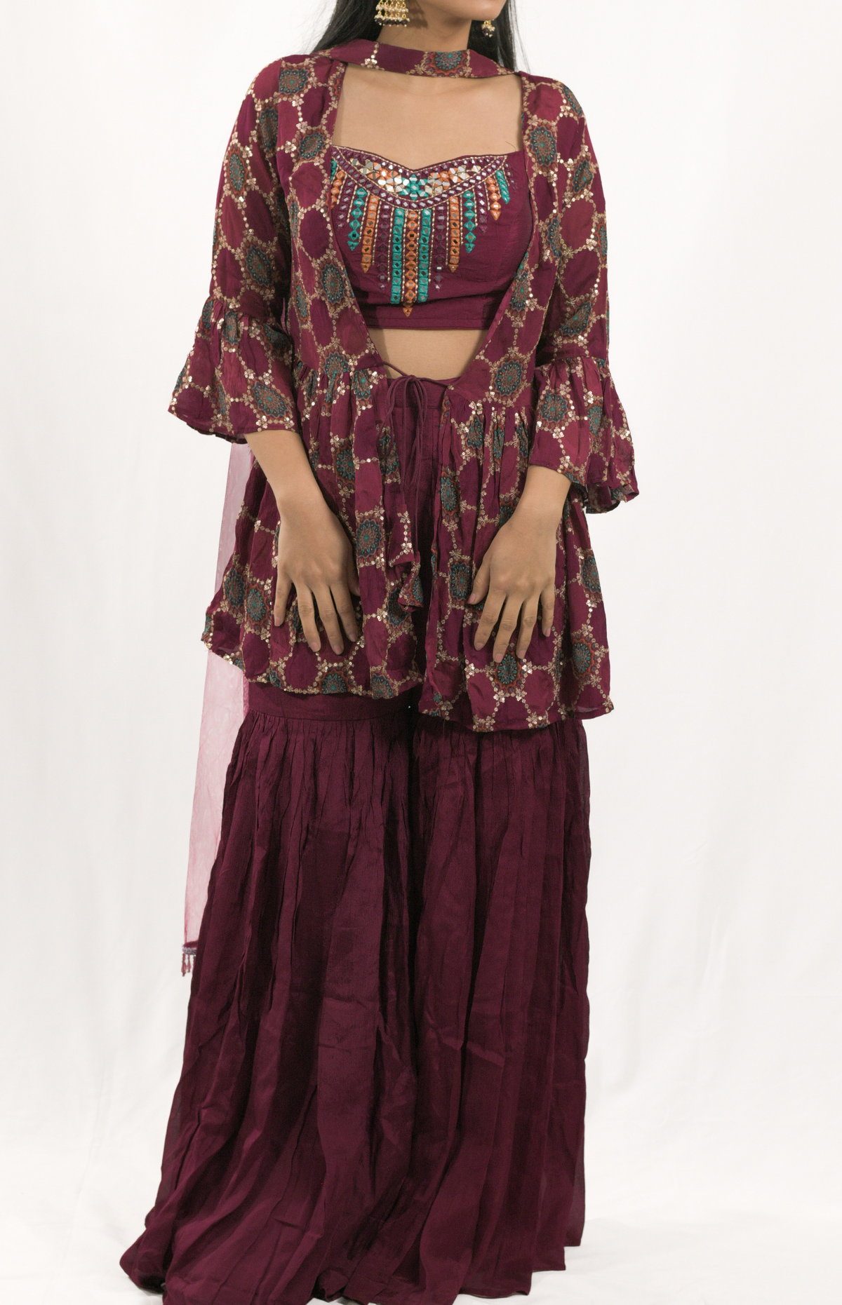 Crop Top 4 Piece Set