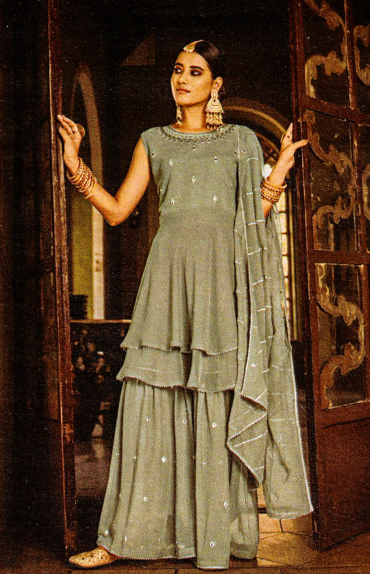 Grey Sringar Kurta Set