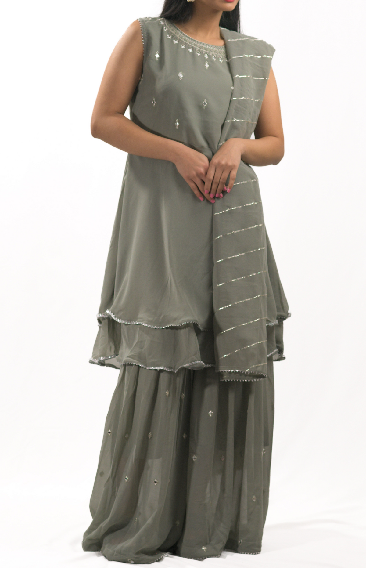 Grey Sringar Kurta Set