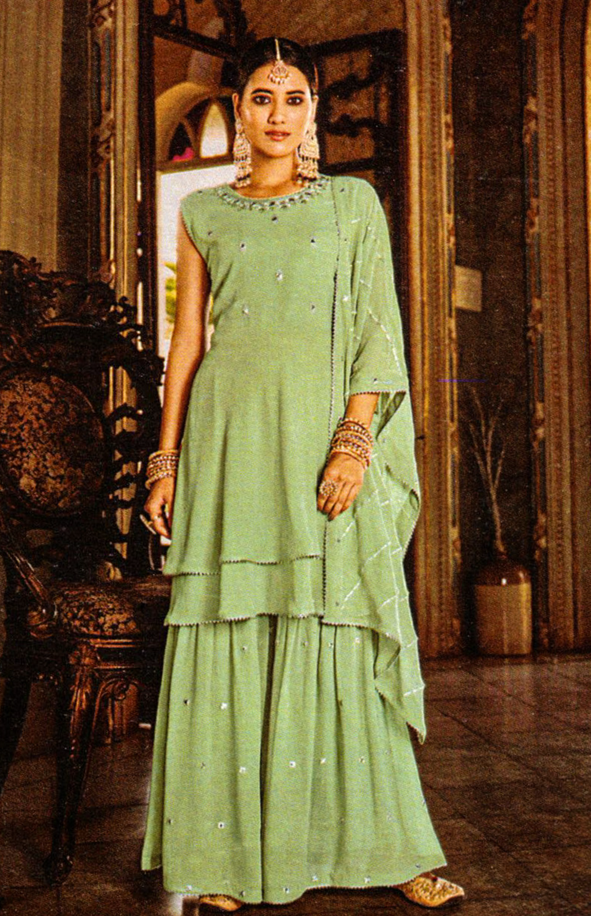 Green Sringar Kurta Set