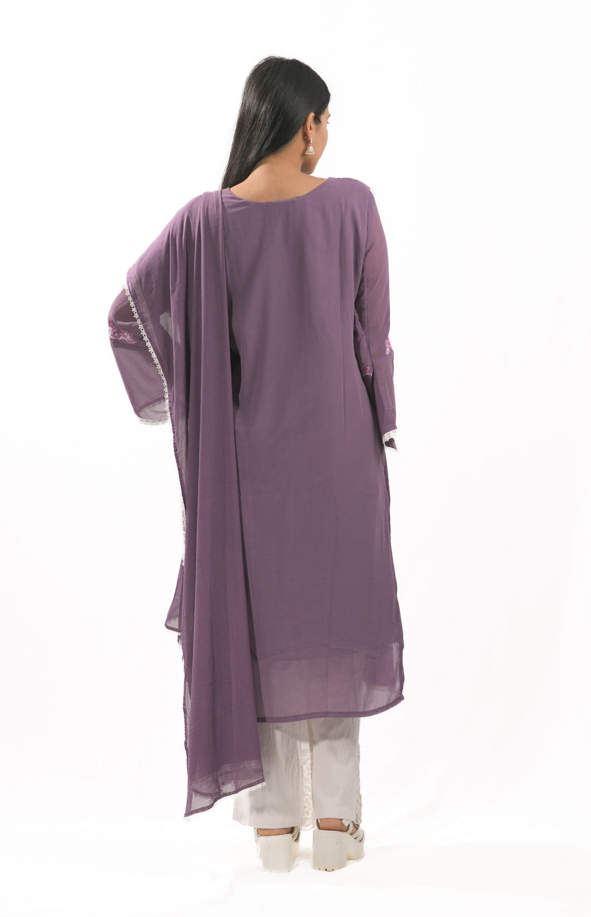 Noor Purple Kurti Set