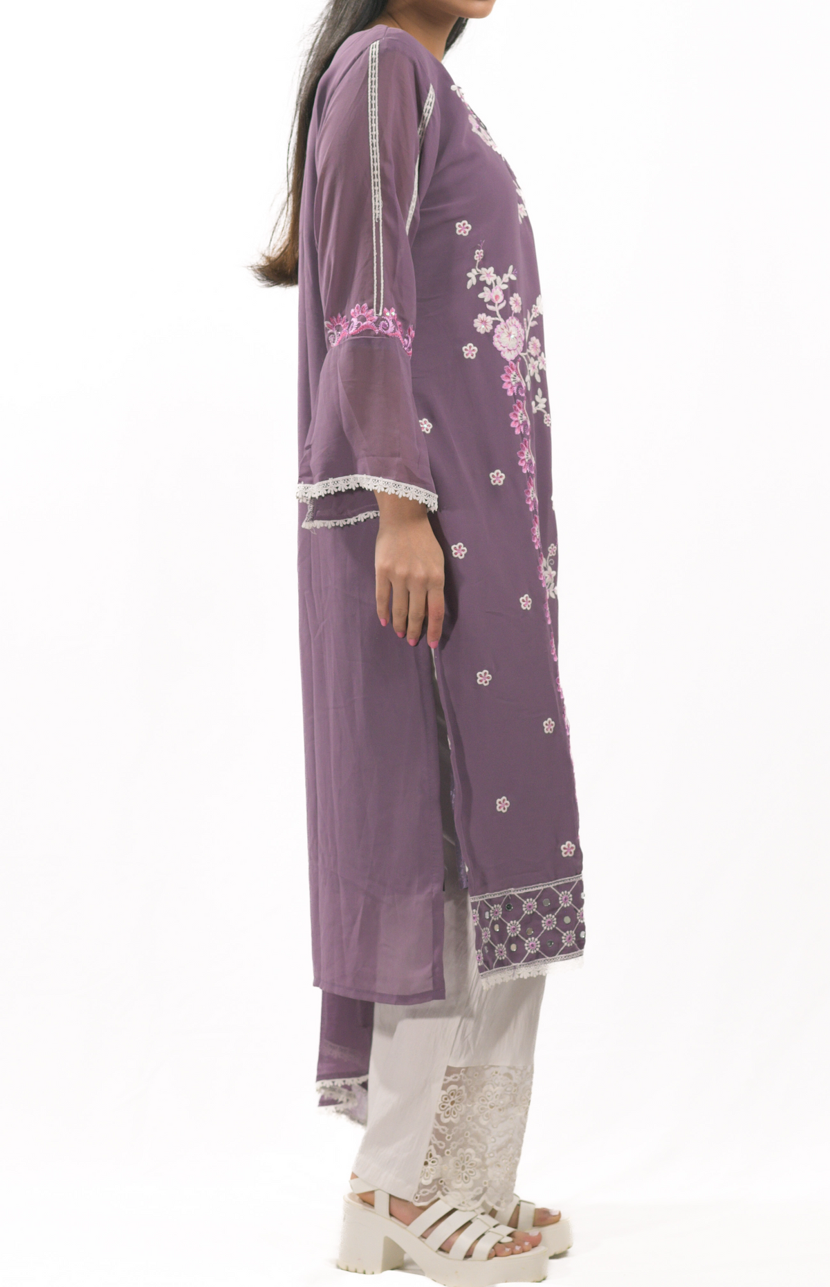 Noor Purple Kurti Set