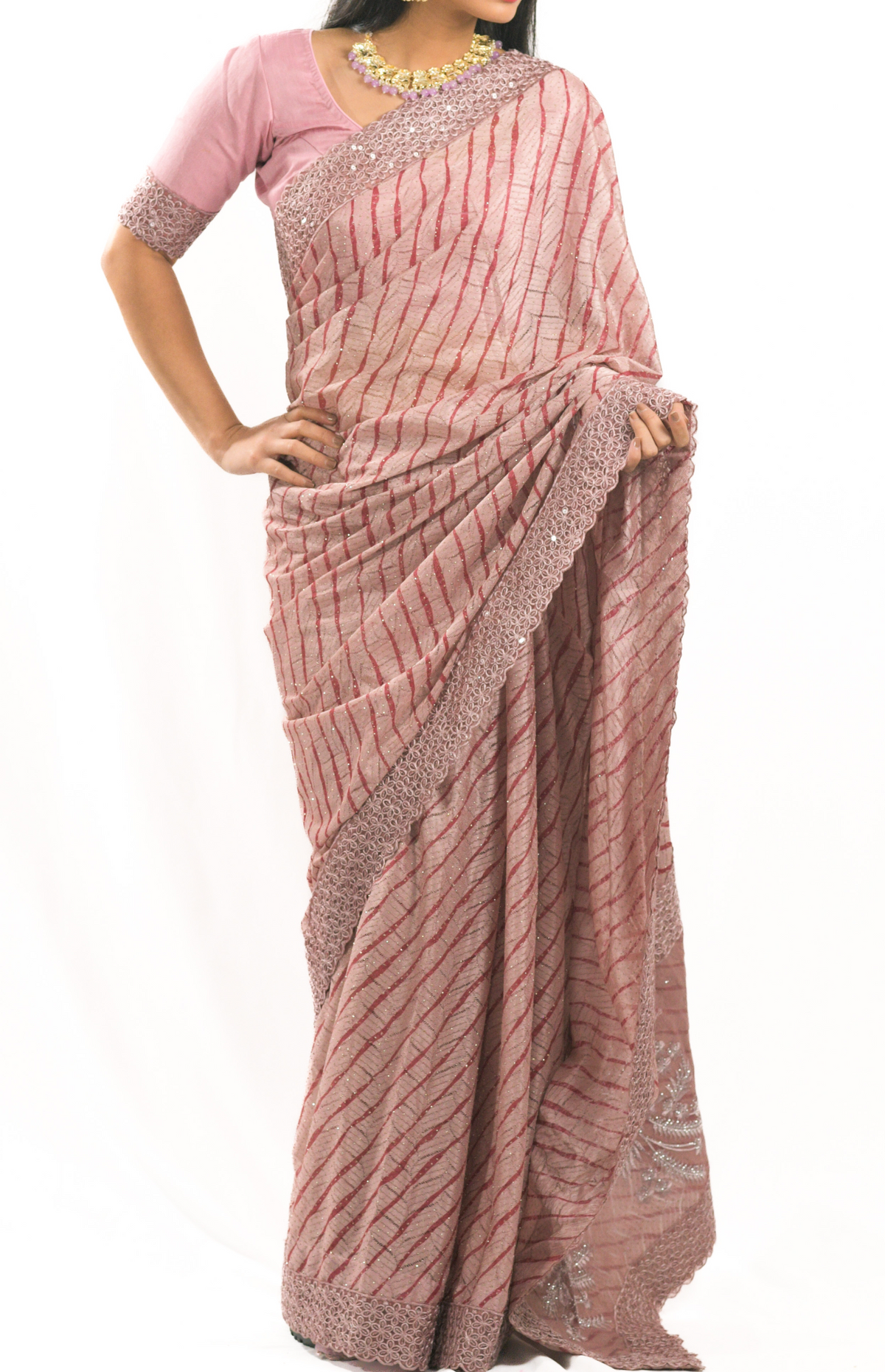 Pink Saree