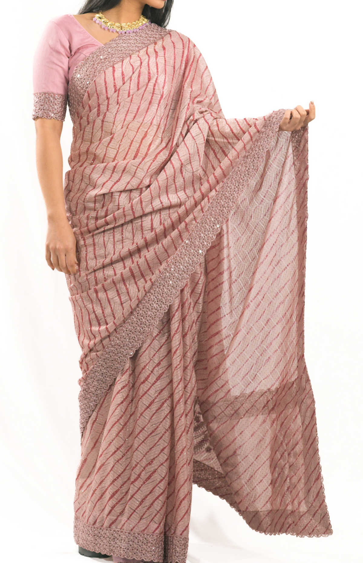 Pink Saree