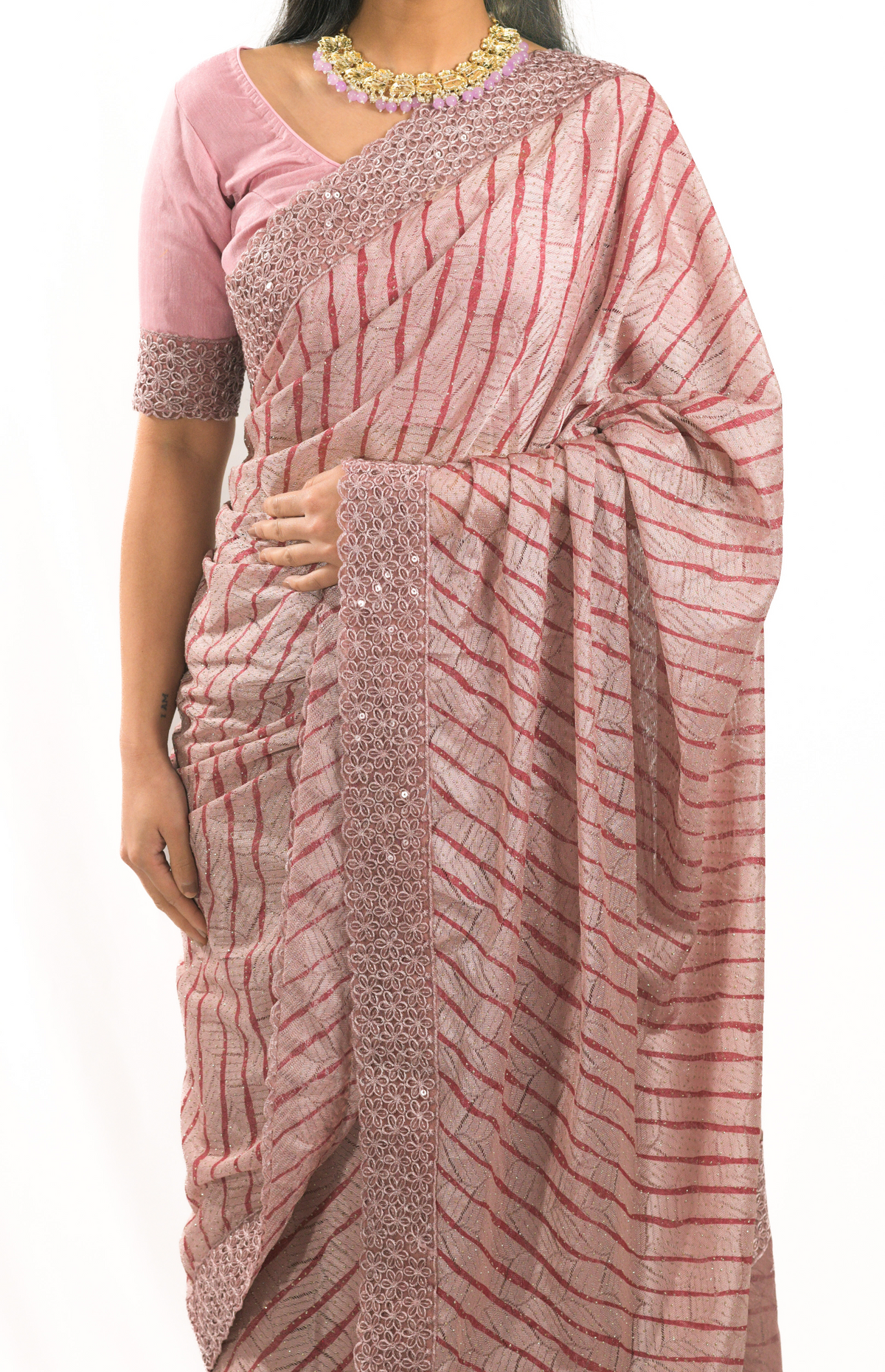 Pink Saree