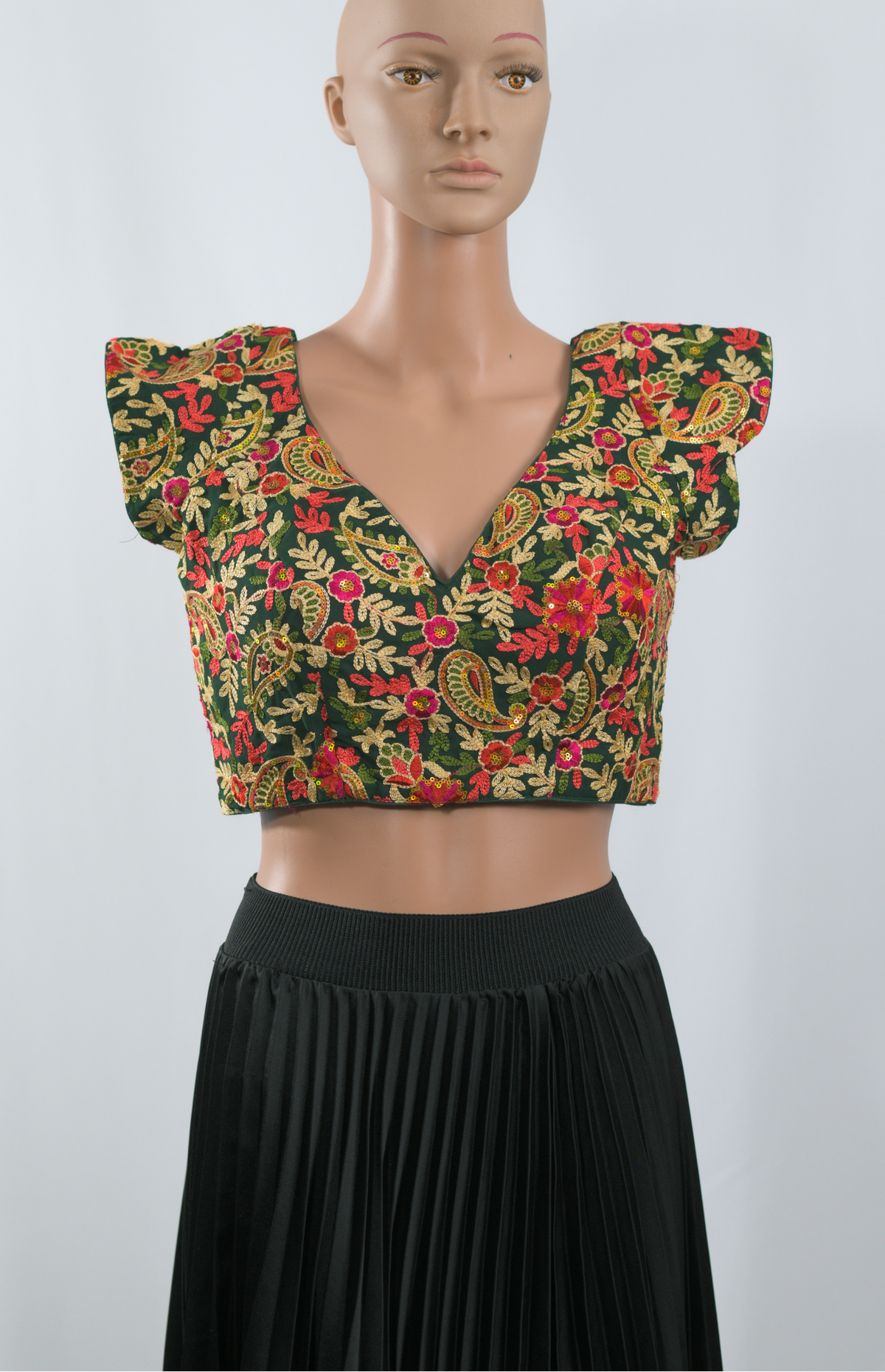 Haritha Green Kashmiri Blouse