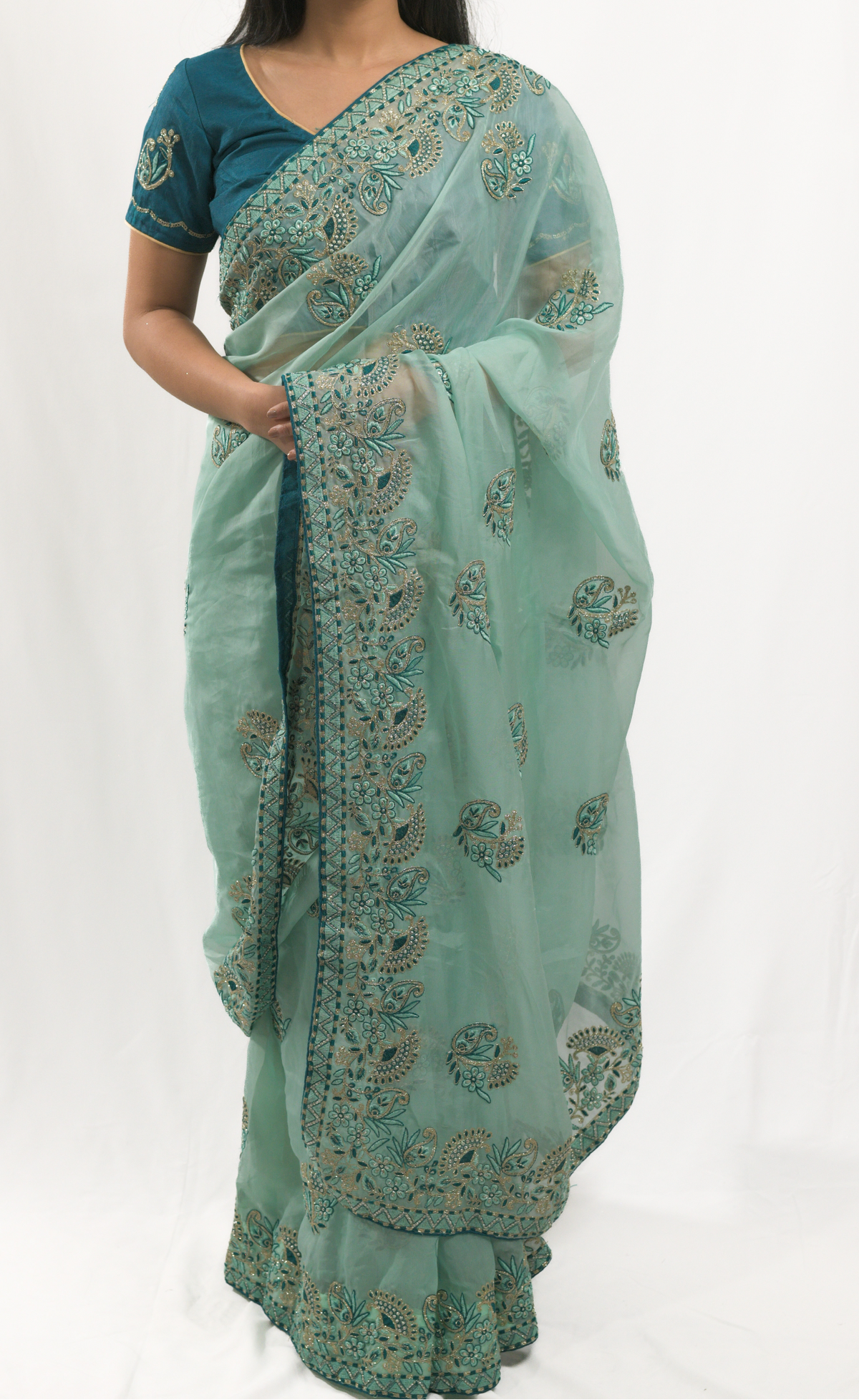 Vritti Green Saree