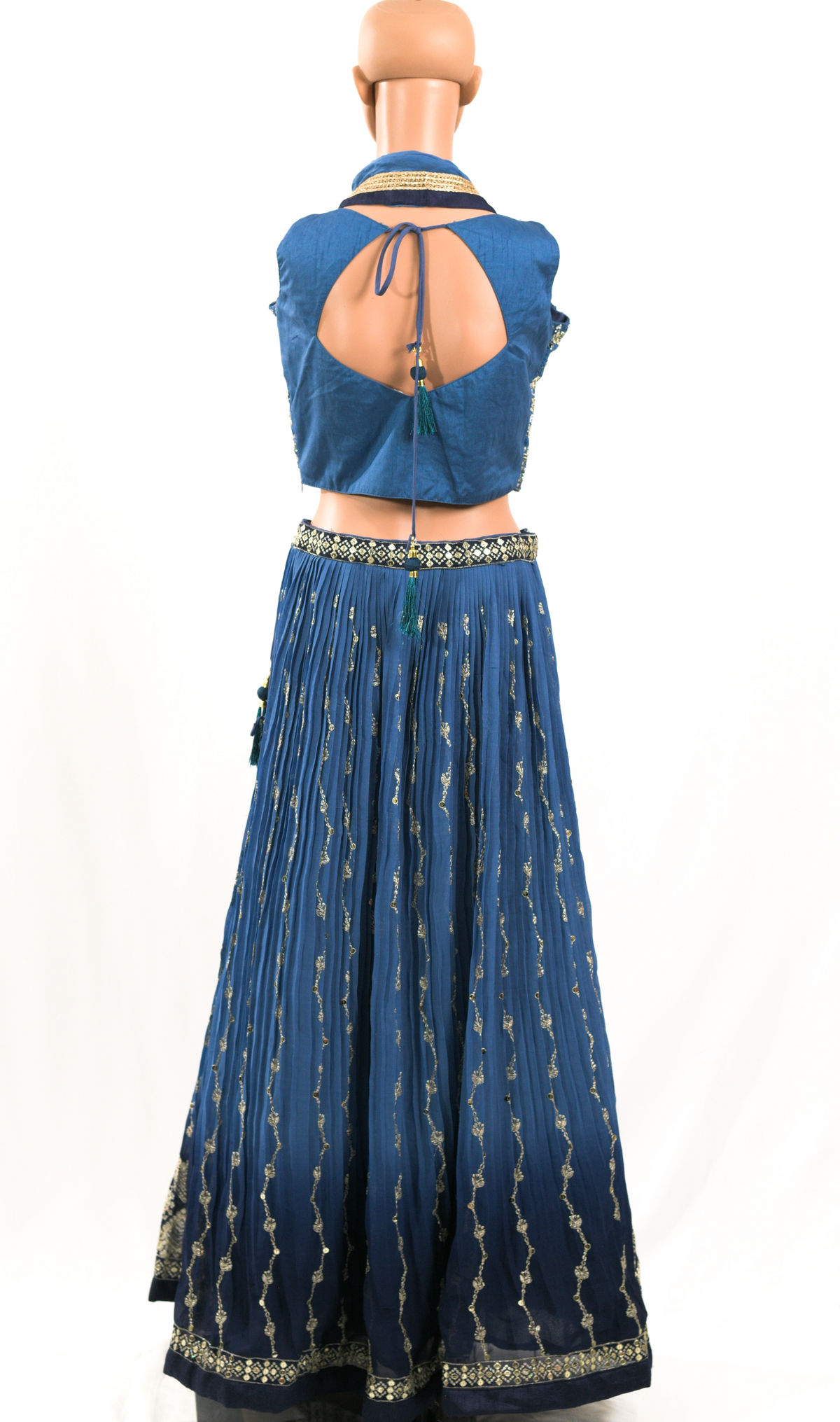Blue Choli Lehenga Dupatta Set