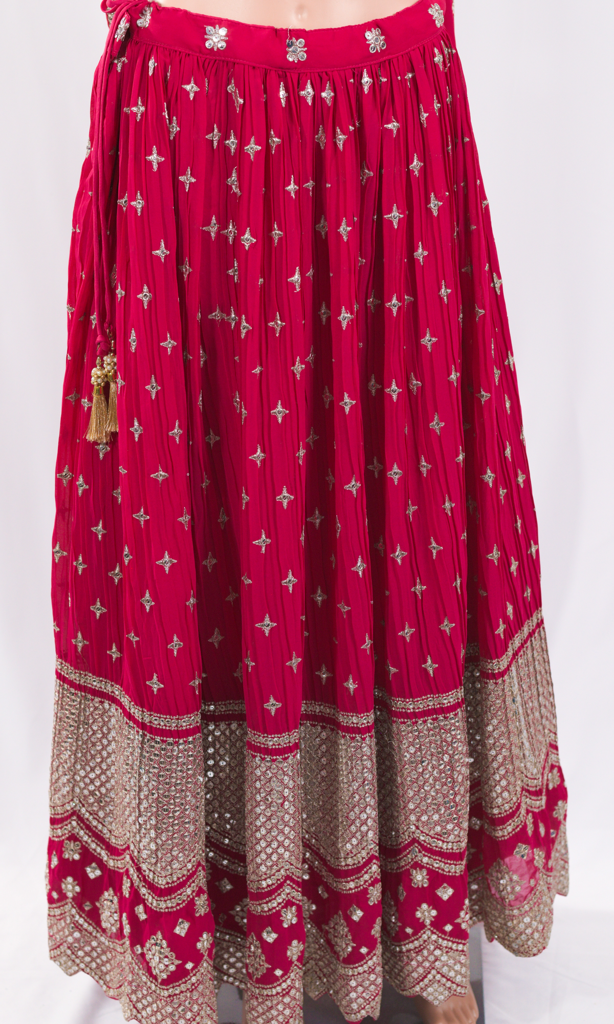 Rani Pink Lehenga Choli Dupatta Set