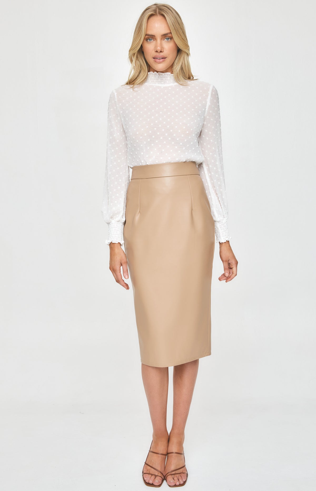 Luna White Sheer Top