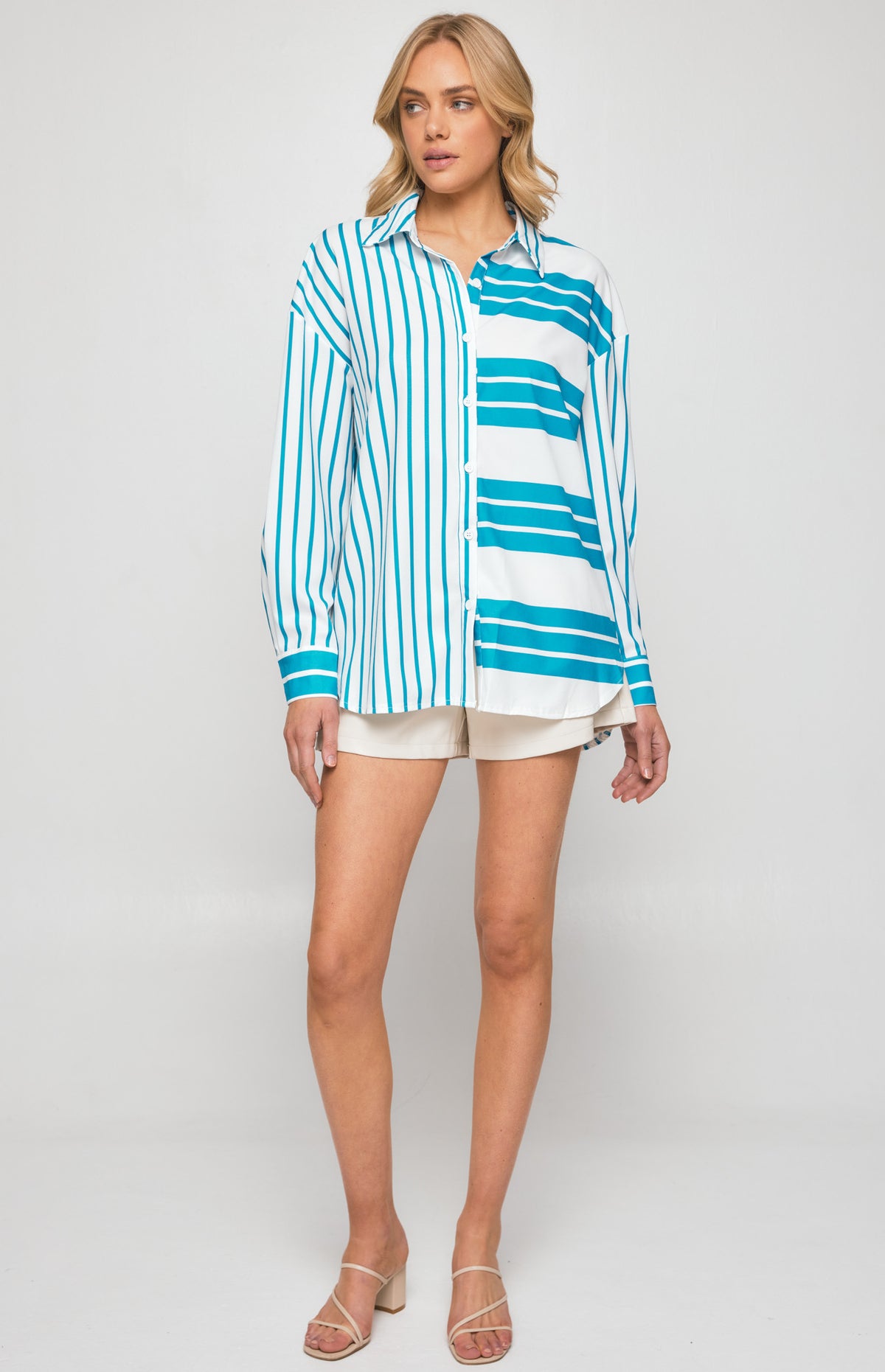 Nerissa Striped Oversized Shirt