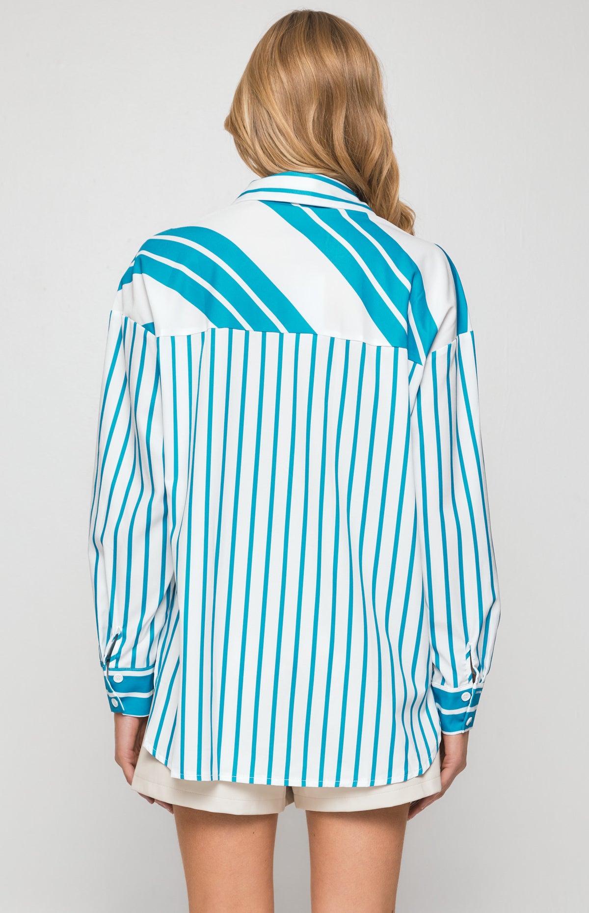 Nerissa Striped Oversized Shirt