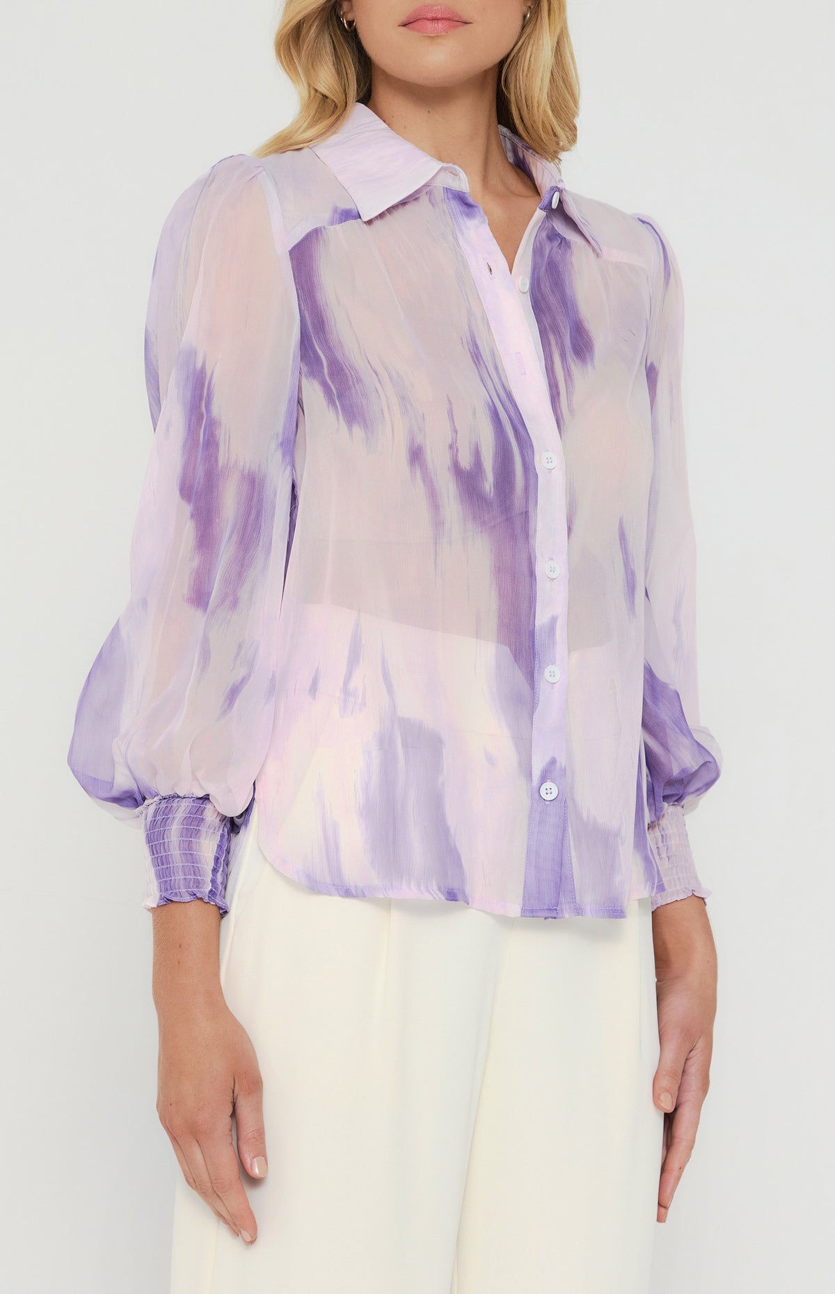 Pink and Purple Watercolour shirt